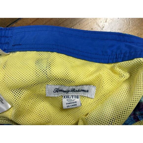 Tommy Bahama Swim Trunks Mens Size XXL Plaid Floral Draw String Lined Shorts - Picture 6 of 13